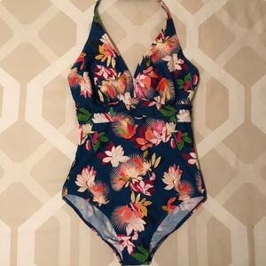 Figleaves One Piece Halter Top Swimsuit, 36F (UK)